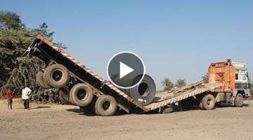 Dangerous Fastest Heavy Equipment Truck Operator Fails, Extreme Truck & Heavy Machines Driving Sk...