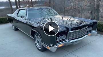 1972 Lincoln Continental Coupe Slicktop - 13k miles - 460-4V Engine Start & Running