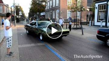 Muscle Cars Doing Burnout