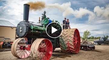 FIRING UP the 150 CASE - The largest steam traction engine in the world prepares for a record pul...