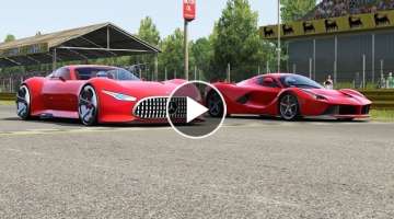 Mercedes-Benz AMG Vision GT vs Ferrari LaFerrari at Monza Full Course