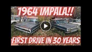 Saved from the salvage yard! 1964 Chevy Impala! Off the road for 28 years! Will it run?!?