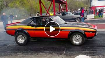  Classic Muscle Cars Take on the Drag Strip