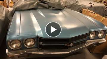 BAM!!! Epic Unrestored Matching Number 1970 SS454 Found Hiding In A Secret Car Collection