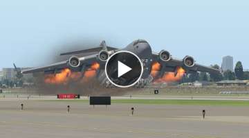 C-17 Pilot Make A Big Mistake During Take Off | X-Plane 11
