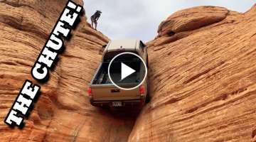 The Chute! 2018 Toyota Tacoma .... The scariest trail feature I've ever done!