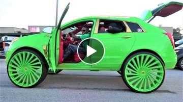 Florida Classic Weekend 2021| Magic Mall | Orlando, Florida: Big Rims, Donks, Amazing Cars P2