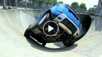 Range Rover Evoque Skate Park Stunt – Extreme Driving Challenge