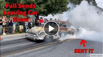 Crazy Cars Send It Leaving Car Show!!