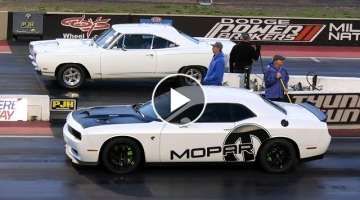 New vs Old School Muscle Cars Drag Racing