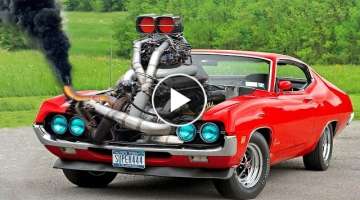 American Muscle Cars Compilation | Diesel Engines & Power Sound 2022