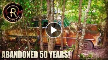 ABANDONED Vehicles RESCUED From Swamp After 50 YEARS! | Forgotten Memories Turnin To Rust | RESTO...