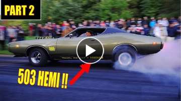 MUSCLE CARS Street Burnouts Gone Wild!! - Vantaa Cruising 9/2020 PART 2