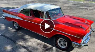 Test Drive 1957 Chevrolet Bel Air 2 Door Hardtop SOLD $34,900 Maple Motors #1900
