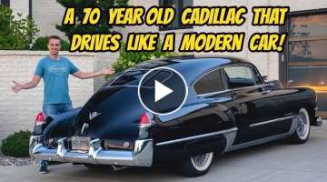 I bought a RARE 1949 Cadillac Fastback, and making it my 70 year old daily driver! Amazing Restom...