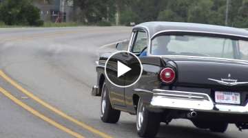 1957 Ford Fairlane 500 Two Door Hardtop classic 1950s car test drive with Samspace81