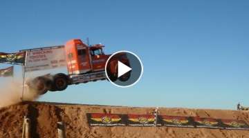 Semi jump world record Truck Jump