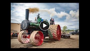 FIRING UP the 150 CASE - The largest steam traction engine in the world prepares for a record pul...