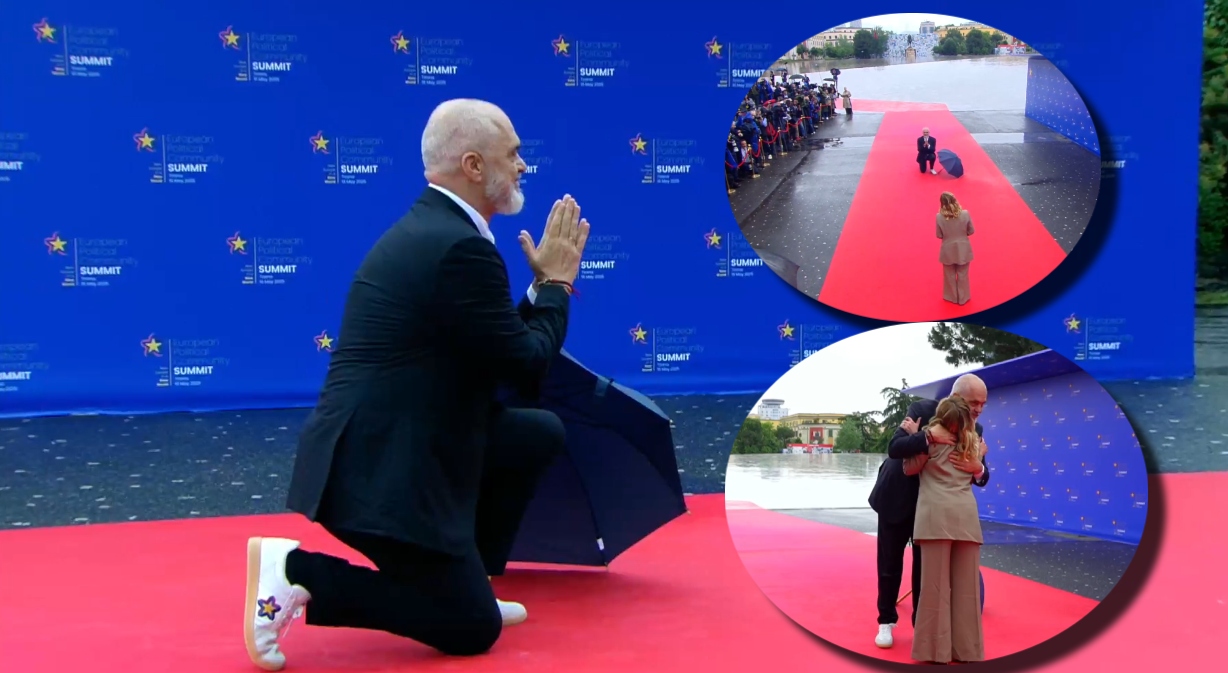 Rama cm*ndet pas Melonit, i ulet ne gjunje dhe.. puthje dhe perqafime