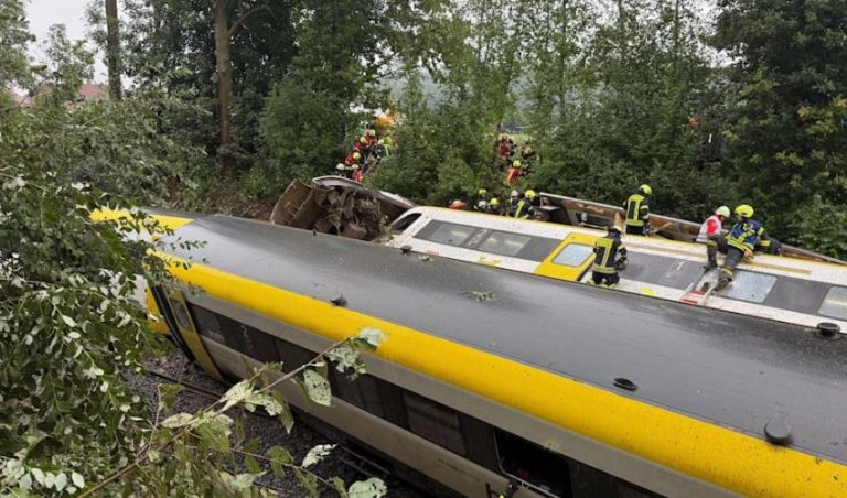 Tragjedi në vendin me mijëra shqiptarë, treni del nga shinat! Disa të vd*kur dhe të pl*gosur (PAMJE)